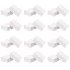 ForPro Professional Collection Mini Buffing Block, White, 240/240 Grit, Double-Sided
