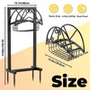 DAYSUP Garden Hose Holder, 4 Spikes Freestanding Water Hose Holder