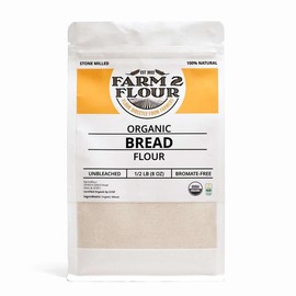 Farm2Flour Organic Bread Flour for Perfect Baking - Size: 1 Pound