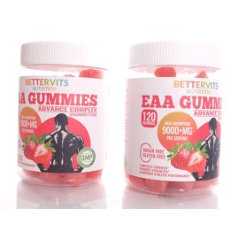 cherylgum 3 BETTERVITS  eaa gummies strawberry advanced complex vegan 120 GUMMIES EA CONT