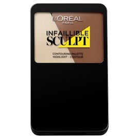 L'Oréal Paris Indefectible Sculpt Palette, 300 Medium Dark / Make Up Contouring Palette with Gel-to-Powder Technology, Also Suitable for Contouring Beginners / 1 x 10 g