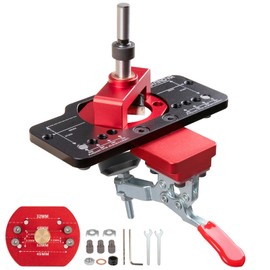BEAMNOVA Upgraded 35mm Concealed Hinge Jig with Hole Drilling Guide Locator, Compatible with 32mm, 45mm, 48mm and 52mm Hinges, Cabinet Door Woodworking Tool, Mounting Locking Hinge Boring Jig