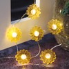 Silverstro 10 ft 30 LEDs Sun Flower Fairy Lights Remote