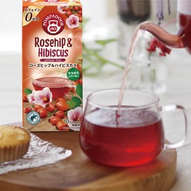 Pompador Rose Hip & Hibiscus 10 Tea Bags Set of 12