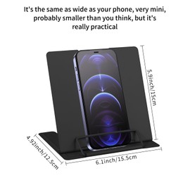 Small Book Stand, Reading Stand, Book Stand Children, Multifunctional Metal Reading Frame, Adjustable Angle, Correct Sitting Posture and Less Fatigue, for Office, School, Library, Home (Black)