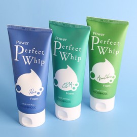 (4 pieces) Foodaholic Power Perfect Whip Foam Cleansing - Choose 1 / Pure, Aloe, Cica