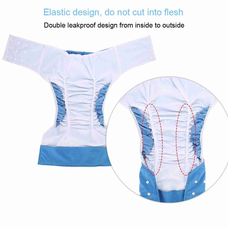 Washable Adult Pocket Nappy Cover Adjustable Reusable Diaper Cloth Dark
