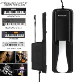 CASIO, KORG, ROLAND, YAMAHA Winholder Sustain Foot Pedal Damper Sustain Pedal with Polarity Switch