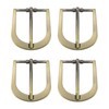 SUIKIHUM 4 Pack Metal Roller Buckles, 0.6" Adjustable Roller Buckle