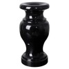Cemetery Vase, Granite Grave Vase Polished, Black Memorial Stone Vases