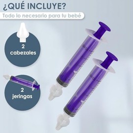 2 Enjuagues nasales para bebés en color morado. 2 PACK!