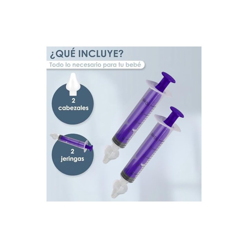 2 Enjuagues nasales para bebés en color morado. 2 PACK!