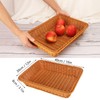 kukmakri Poly Wicker Baskets 4 Pack 16 inch Brown Large