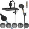 Hibbent Upgraded 13'' Dual Filtered Rainfall Shower Head Combo with