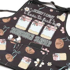 JXGZSO Sourdough Baker Apron Sourdough Bread Lover Gift Sourdough is My Love Language Apron with Pocket Baking Master Apron (CA Sourdough apron)