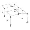 ICITYWALL 8 Leg Carport Kits，Low Peak Canopy Fitting Kit with