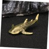 CORHAD Brass Shark Ornament Unique Desktop Decoration Small Shark Sculpture