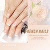 French Gel Nail Tips 120Pcs Short Square no-coat Acrylic Tips