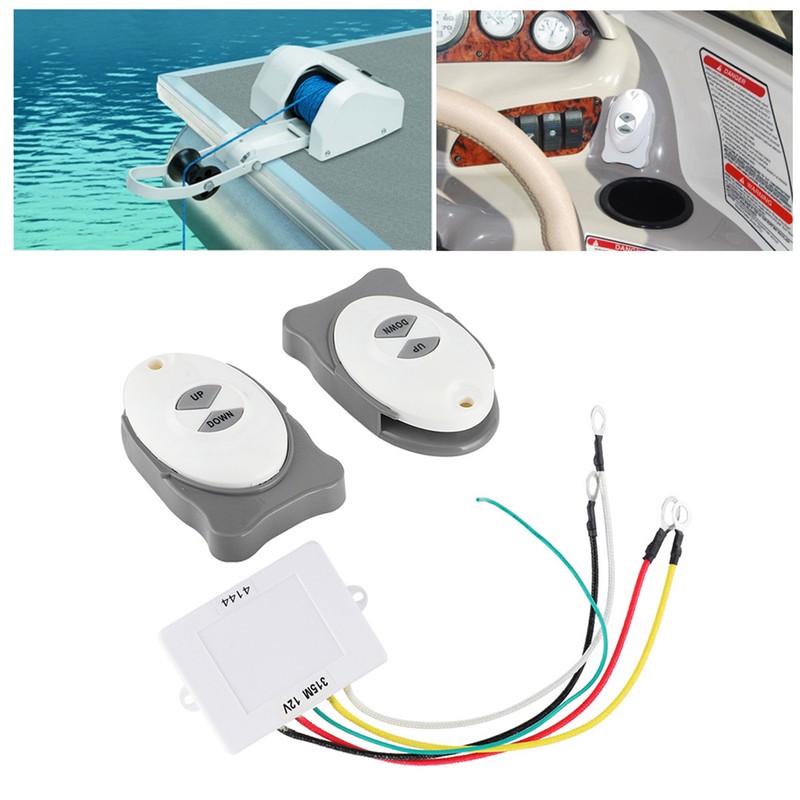 Anchor Remote Control Windlass Wireless Switch Trim Controller Marine Boat