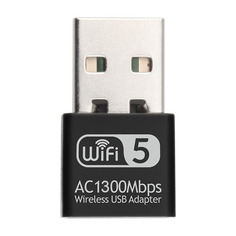 2.4G 5G AC1300Mbps Wireless Network Card USB Adapter Dual Band