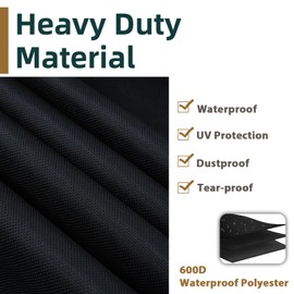 Universal T-Top Center Console Cover for Boat, Protecting Boat Center Console and Helm Seat, Heavy Duty T Top Boat Cover, Large Size up to 69" L 47" W 72" H