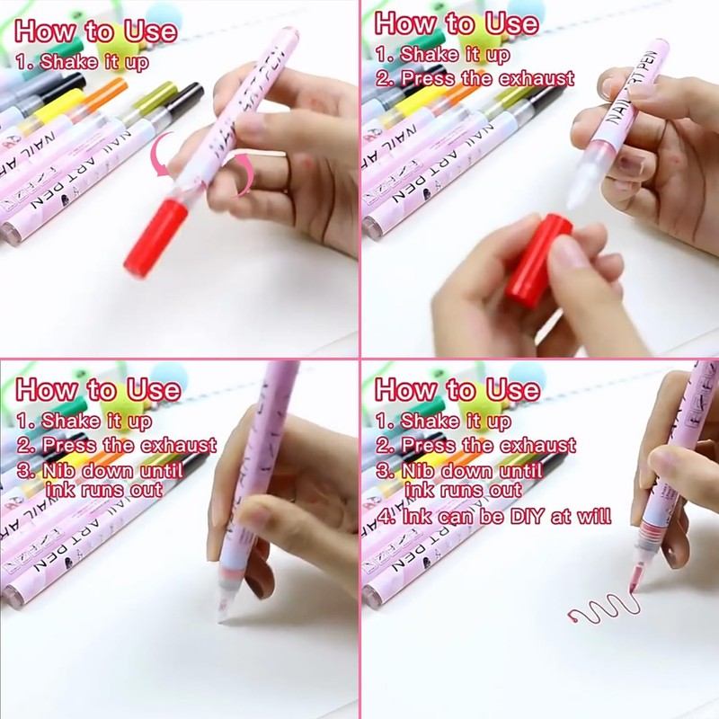 LMS Data Nail Art MarkerPens