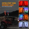 Nilight 2PCS 2FT RGB LED Whip Light with Extra Stop