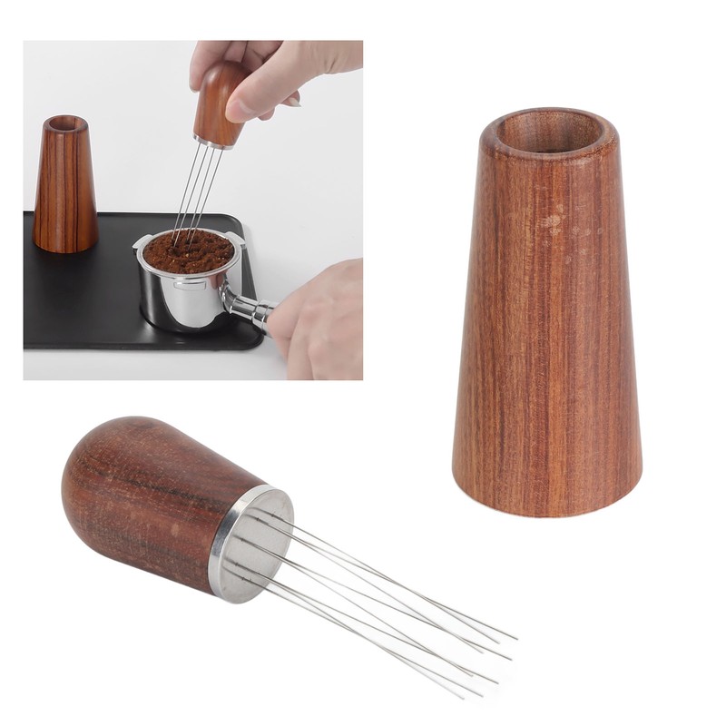 Coffee Stirrer Distribution Tool Stainless Steel Wood Handle Coffee Stirrer