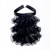 hokojix Detachable Ruffled Jabot Collar Multilayered Lace Collar for Victorian