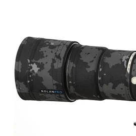 ROLANPRO Lens Cover | Compatible with Sony FE 200-600mm F5.6-6.3 G OSS | Camouflage Cover for Telephoto Lens | 3 Layer Protection, Waterproof | Color Number: #18 Black (MY-153)