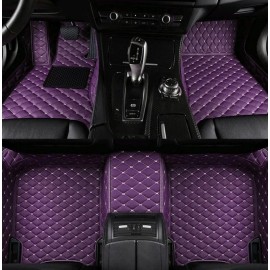 For Foton Tunland V9 Pickup Car Floor Mats Fit 2024 2025 2026 2027 2028 Auto Leather Front Rear Row Full Set Foot Mat Rugssize: Suitable for Foton Tunlan V9 pickup truck, color: Purple