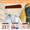 Xbaiyanr 4Pcs Anti Slip Multi Hook Coat Racks,Bra Hangers for