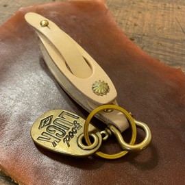 Tsutael Navajo Sunshine Vintage Genuine Leather Key Chain/Brass American Casual Key Chain Strap, Cowhide Leather, Key Case, Key Strap, Keychain, Artisan Leather, Antique Sunburst, Nume