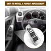 JUWEVAZU Window Master Switch and Bezel Driver Side Fit for
