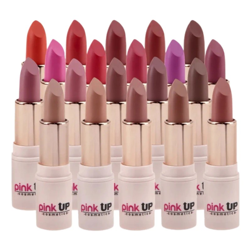 Labial Lipstick Pink Up Mate De Larga Duración