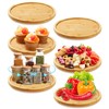 Mumufy 6 Pcs Lazy Susan Organizer Lazy Susan Turntable Organizer
