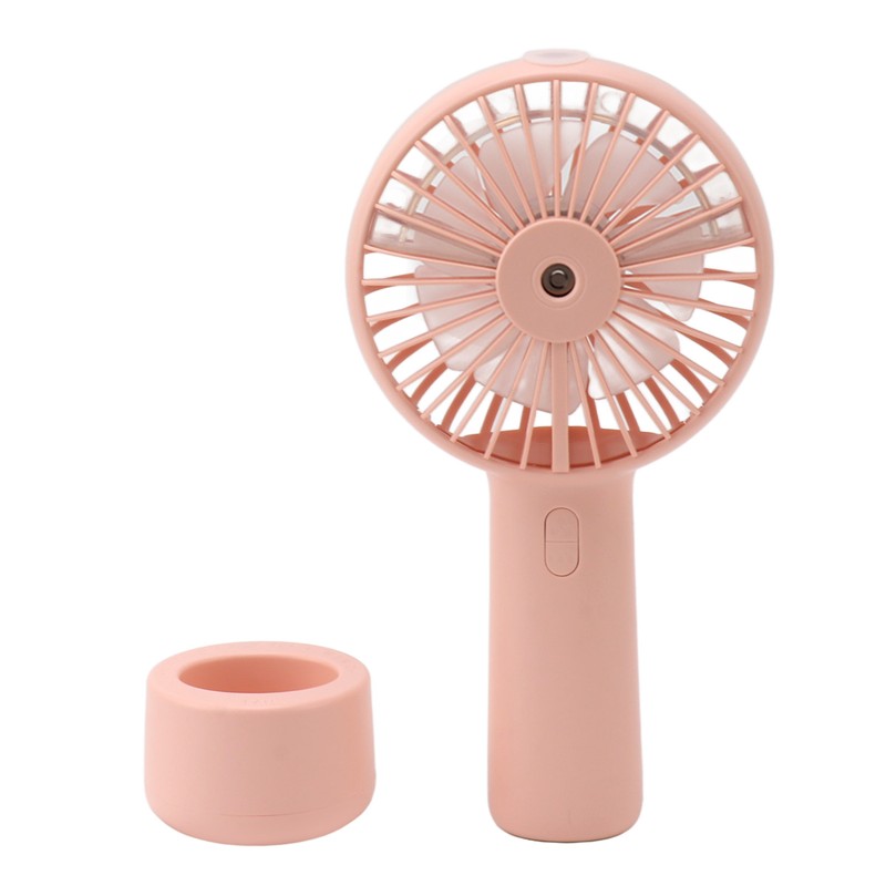 Handheld Misting Fan Quiet 2000mAh 3 Wind Speed 2 Spray
