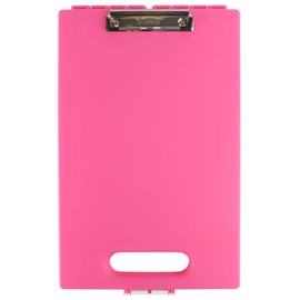 Dexas Clipcase Storage Clipboard with Handle, Pink 16" x 10"