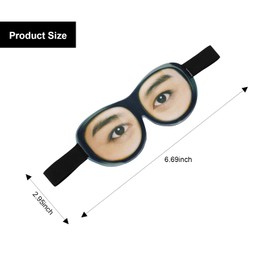 Funny Sleep Mask Eyes Open Funny Eye Mask for Sleeping Soft Breathable Funny Eyeshade with Adjustable Head Strap for Travel,Party, Rest, Sleeping