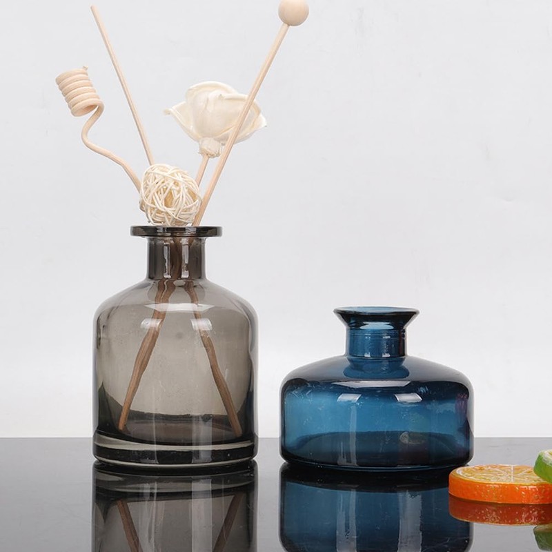 200 ml/6.7 oz Empty Glass Diffuser Bottles Refillable Aromatherapy Jar