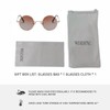 WDZAYXC Retro Classic Round Polarized Sunglasses with Metal Frame for