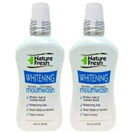 NatureFresh Whitening ( LOT 2 ) NatureFresh Whitening Natural Peppermint Mouthwash 18 FL oz Ea SEALED