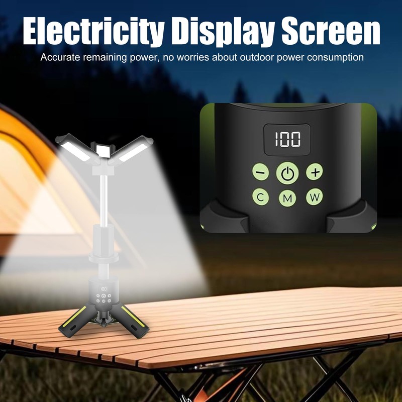 OBEST 12000 mAh LED Multifunctional Magnetic Camping Lantern, Construction Site