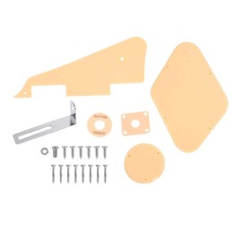 Guitar Pickguard Set, RiToEasysports Plate Set Pickguard Switch Ring Cavity Cover Jack Scratch Back Plate for LP Jazz Guitar with Screws