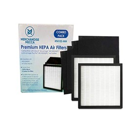 Merchandise Mecca Complete Replacement Filter Kit - 2 Filters & 4 Carbon Pre-Filters Compatible with Oreck WK01234QPC Fits Airvantage WK10002QPC / Airvantage Plus Pet WK10052QPC Air Purifiers
