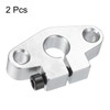 sourcing map 2pcs SHF10 Aluminum Linear Rod Rail Shaft Support