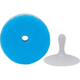 Marna K096B Kitchen Sponge, POCO Sponge, Dishwashing Sponge (Suction Cup Included/Floating Storage), Kitchen Sponge, Blue