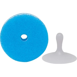 Marna K096B Kitchen Sponge, POCO Sponge, Dishwashing Sponge (Suction Cup Included/Floating Storage), Kitchen Sponge, Blue