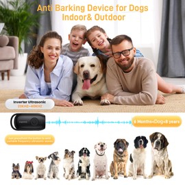 Anti Barking Device,26FT Dog Barking Control Devices,Portable Dog Barking Deterrent Devices,Handheld No Bark Dog Barking Control Device,Dog Behaviour Corrector IPX2 Waterproof Indoor & Outdoor Use