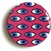 Ozorath PSYCHEDELIC EYE PATTERN RETRO SIXTIES HIPPIE BADGE (Size is